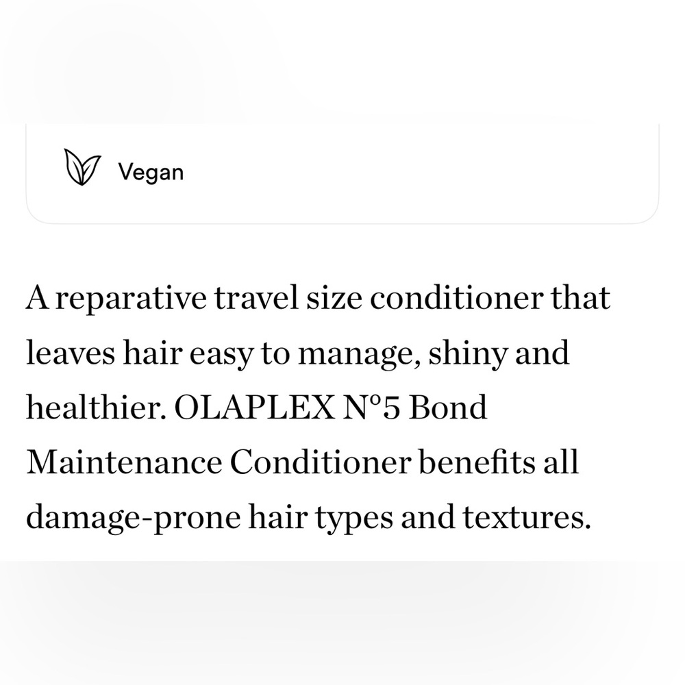 $12❤️🔥 LAST 1! OLAPLEX No.5 Conditioner Travel Size 🚿 NEW No 5 - Picture 4 of 4